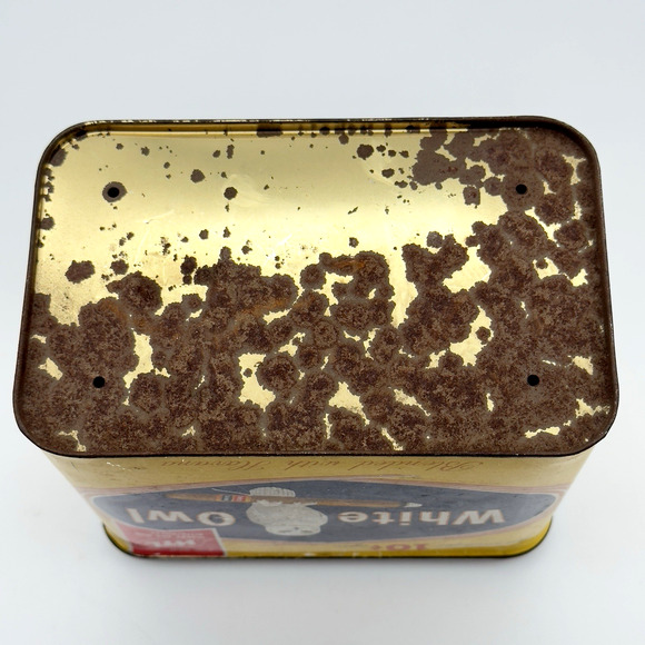 Vintage WHITE OWL SQUIRES Havana Cigars 10¢ Cent Cigar Tobacco Tin Empty Prop - Picture 7 of 16